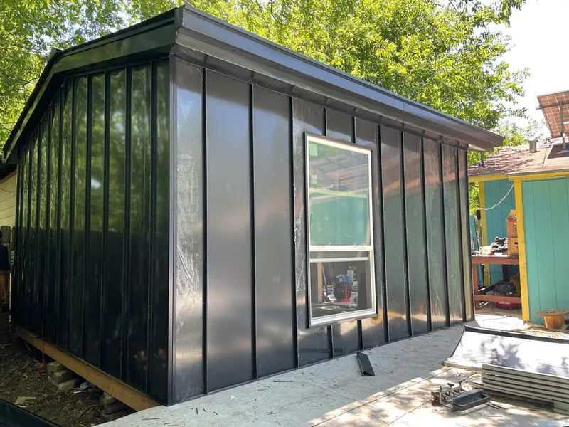 Black standing seam metal wall panels for Roof Inspection in Hemet